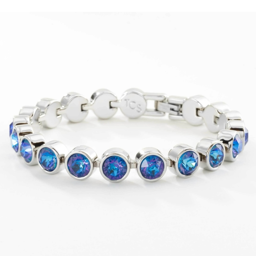 Swarovski Touchstone Crystal Royal Blue Delight Ice Bracelet retail $105